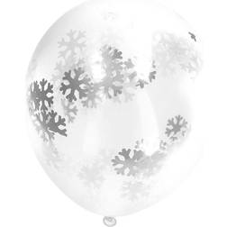 Folat Konfettiballonger Snöflingor