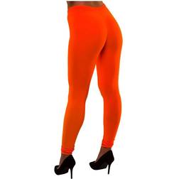 Wicked Costumes Adult Funky Festival 80's Neon Orange Leggings XS/S Fancy Dress Accessory