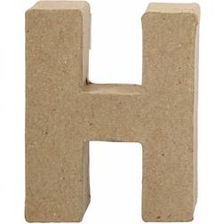 Creativ Company Letter, H, H: 10 cm, W: 7,6 cm, thickness 1,7 cm, 1 pc