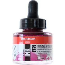 Amsterdam Acrylic Ink Bottle Permanent Red Violet Light 30ml