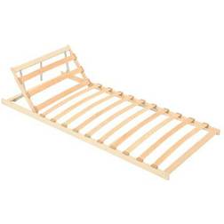 vidaXL Slatted Bed Base with 13 Slats Adjustable Head 70X200cm