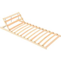 vidaXL Slatted Bed Base with 13 Slats Adjustable Head 80X200cm