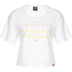 New Balance Essentials Athletic Club Boxy T-shirt Women's - White