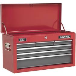 Sealey AP2201BB Topchest 6 Drawer - Red/Grey