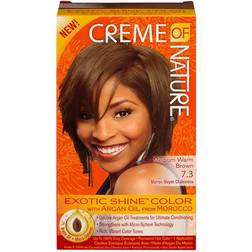 Creme of Nature Permanent Dye Argan Color Medium Warn Brown 7.3