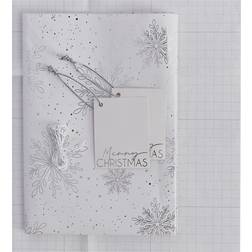 Ginger Ray TIS-601 Christmas Wrapping Paper Kit, Silver