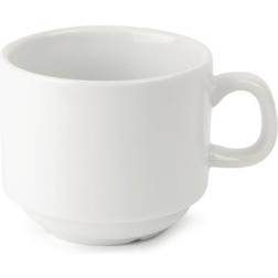 Olympia Whiteware Stacking Tea Cup 20cl 12pcs