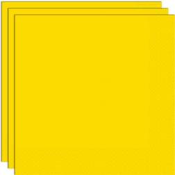 Unique Party 99202 Neon Yellow Paper Napkins, Pack of 20