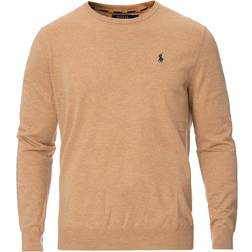 Polo Ralph Lauren Pima Crew Neck Pullover - Camel Melange