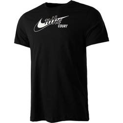 Nike Court Dri-Fit Swoosh Tennis T-shirt Men - Black