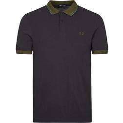 Fred Perry Space Dye Tipped Polo Shirt - Navy