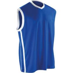 Spiro Basketball Quick Dry Top Men - Royal/White