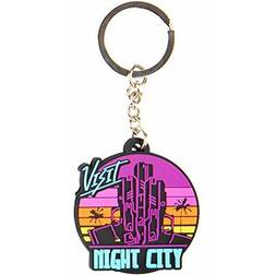 Jinx Cyberpunk 2077 Visit Night City Pvc Keychain