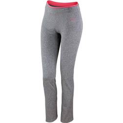 Spiro Fitness Trousers Women - Sport Grey Marl/Hot Coral