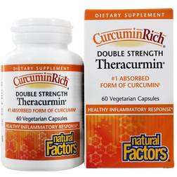 Natural Factors Double Strength Theracurmin 60 Vegetarian Capsules