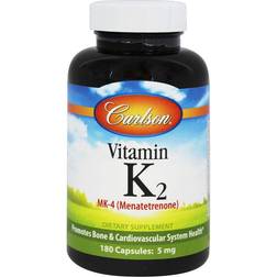Carlson Labs Vitamin K2 Menatetrenone 5 mg. 180 Capsules