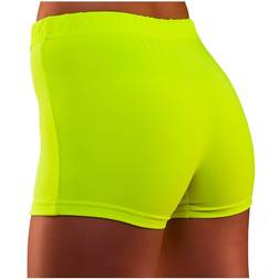 Wicked Costumes Adult Funky Festival 80's Neon Yellow Hot Pants M/L Fancy Dress Accessory