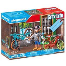 Playmobil City Life Bike Workshop Gift Set 70674