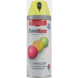 Plasti-Kote Twist Spray Fluorescent Yellow 400ML