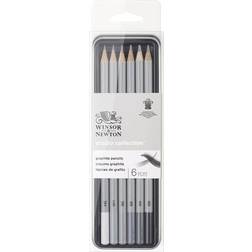 Winsor & Newton Grafitpennor mix I plåtask 6-pack