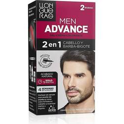 Llongueras Colouring Cream Men Advance 02 Black Semi-permanent (4 pcs)