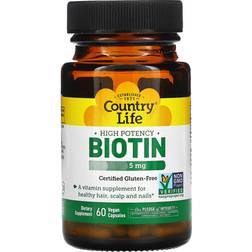 Country Life High Potency Biotin 5mg 60 pcs