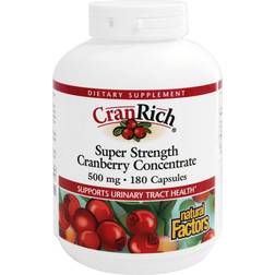 Natural Factors CranRich Super Strength Cranberry Concentrate 500 mg 180 Capsules