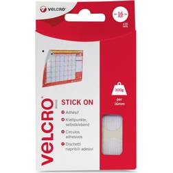 Velcro Stick On Coins 16mm wilko