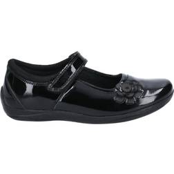 Hush Puppies Jessica Junior School Shoe - Patent Black