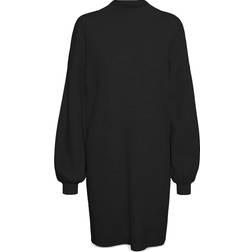 Vero Moda Nancy Funnel Neck Dress - Black