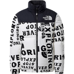 The North Face Older Kid's Printed 1996 Retro Nuotse Jacket - White