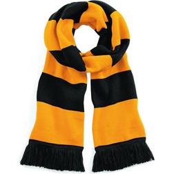 Beechfield Varsity Unisex Winter Scarf - Black/Gold