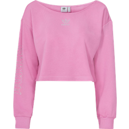 Adidas Women's Originals 2000 Luxe Slouchy Crew Sweatshirt - Bliss Orchid