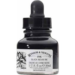 Winsor & Newton and Transparent Black Drawing Ink 30ml, none