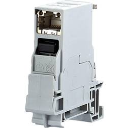 Metz Connect 1401106113KE Network outlet DIN rail CAT 6 Light grey