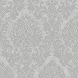 Grandeco Life Chenile Damask Silver A50105