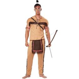 California Costumes While Native American Wild West Indian Film Fancy Dress Costume