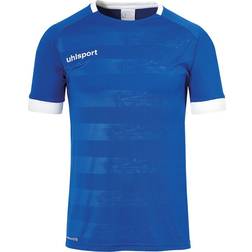 Uhlsport Division II Short Sleeve Jersey Kids - Azure Blue/White
