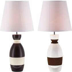 Dkd Home Decor Desk lamp Polyester Ceramic Rope (2 pcs) (30 x 30 x 61 cm) Table Lamp