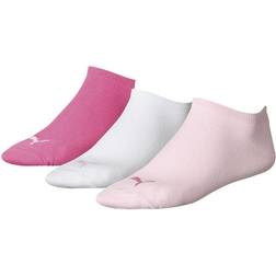 Puma Unisex Adult Invisible Socks 3-pack - Pink