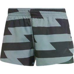 Adidas Run Fast Running Split Shorts Women - Magic Grey/Black