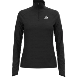 Odlo Millennium Element Half-Zip Long-Sleeve Mid Layer Top Women - Black Melange