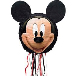 Amscan 9903155 Mickey Mouse Head Pull String Pinata 40cm
