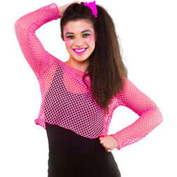 Wicked Costumes 80s Fishnet Short Shirt