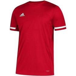 Adidas Badminton Team 19 Short Sleeve Jersey Women - Power Red/White