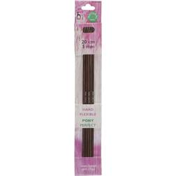 Pony Perfect 20cm Double-Pointed Wooden Knitting Needles Set Of Five 3.00mm (P42505)