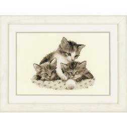 Vervaco Counted Cross Stitch Kit: Three Little Kittens, Multi-Colour