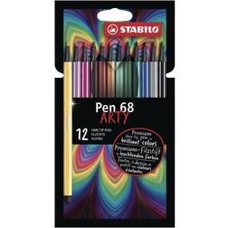 Stabilo Pen 68 Fibre Tip Pack of 12, none