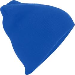 Beechfield Plain Basic Knitted Winter Beanie Hat - Bright Royal