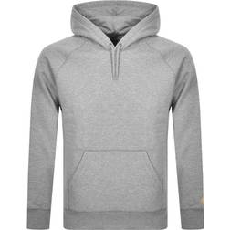 Carhartt Hooded Chase Sweatshirt - Grey Heather/Gold